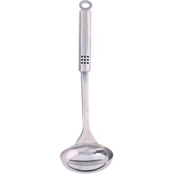 Soep/saus opscheplepel - zilver - RVS - 31 cm - Soeplepels