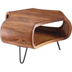 Pippa Design moderne salontafel met groot opbergvak - bruin