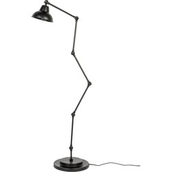 Housecraft Living Xavi Vloerlamp/ Staande Leeslamp Zwart