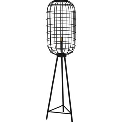 Light&living Vloerlamp driepoot Ø36,5x151 cm TOAH mat zwart-antiek brons