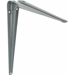 AMIG Plankdrager/planksteun van metaal - gelakt grijs - H400 x B350 mm - Plankdragers