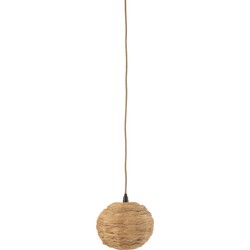 J-line - Hanglamp Bol Bananenbladeren Naturel Small - 25x25x21cm