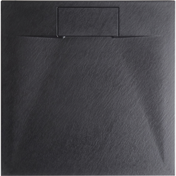 Beliani AZZURRO - Doucherek-Zwart-SMC (kunststof)