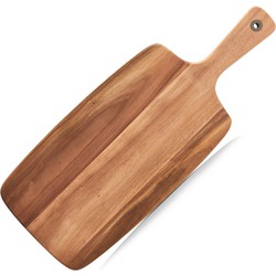 Rechthoekige acacia houten keuken snijplank met handvat 52 cm - Snijplanken