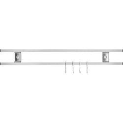 Krumble Messenstrip magneet met haken - RVS