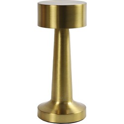 Tafellamp led Lampa metaal ro 9x9x21 cm goud 1 stuk