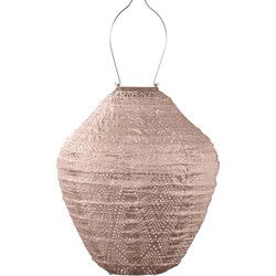 LUMIZ Solar tuinverlichting Ikat Jar - 30 cm - Roze