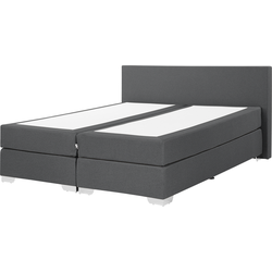 PRESIDENT  - Boxspring - Donkergrijs - 160 x 200 cm - Polyester