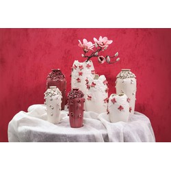 PTMD Vaas Saubaan - 13x13x25 cm - Keramiek - Roze