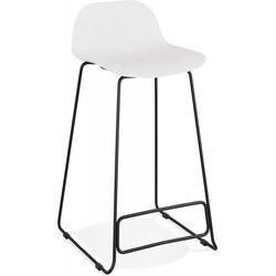 Halfhoge snackkruk BABYLOS 48x53x85 cm Wit