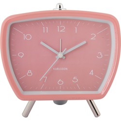 Karlsson - Wekker Candy Circus Retro - Flamingo pink