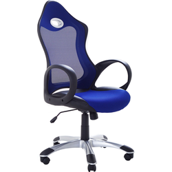 Beliani iCHAIR - Bureaustoel-Blauw-Mesh