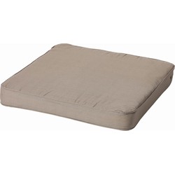 2 stuks! Kussen Lounge luxe 73x73 Basic taupe