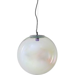 Light&living Hanglamp Ø48 cm MEDINA glas rainbow+zwart