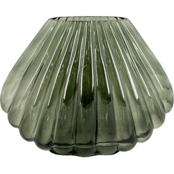 Vase - Vase in mouth blown glass, green, 29x11,5x22 cm
