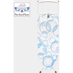 Strijkplank C, 124x45 cm, solide stoomunithouder, PerfectFlow - Bubbles