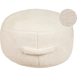 ADLANA - Poef - Lichtbeige - Stof