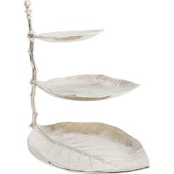 Kare Etagere Leaf Silver