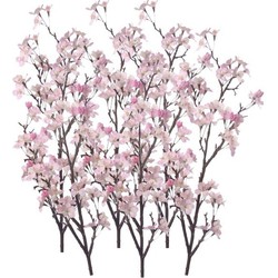 6 takken Appelbloesem roze 104 cm - Kunstbloemen