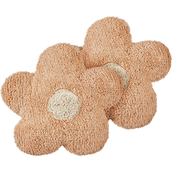 SORREL - Sierkussen set van 2 - Perzik - 45 x 45 cm - Katoen