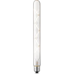 Edison Vintage LED filament lichtbron Tube - Helder - Spiraal - Retro LED lamp - 3/3/30cm - geschikt voor E27 fitting - Dimbaar - 5W 550lm 3000K - warm wit licht