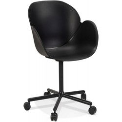 Bureaustoel met armleuningen ORION 59x59x85 cm Zwart