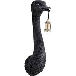 Light & Living - wandlamp - Ostrich - zwart - kunststof - dierenlamp - E27 - 3123112