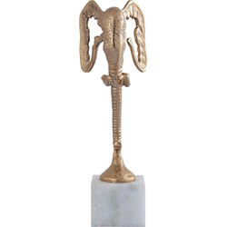 PTMD Horton Decoratief Beeld - 19x10x40 cm - Aluminium - Champagne