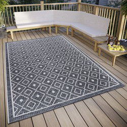 Buitenkleed - Lahal Grijs - 155 X 235 CM