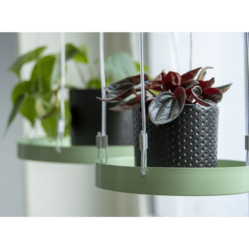 Esschert Design Plantenblad hangend rond S groen - 