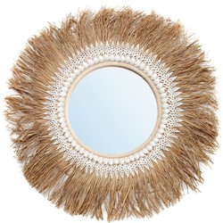 The Raffia Ginger Mirror - Naturel