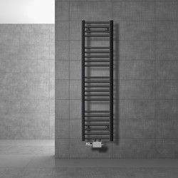 Badkamerradiator Sahara 300 x 1400 mm antraciet recht + middenaansluiting