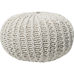Beliani CONRAD - Poef-Beige-Katoen