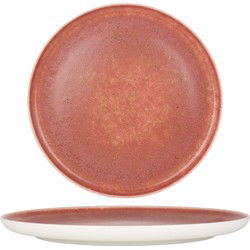 Rinart Dinerbord - Rosa - Porselein - 28 cm - set van 6