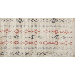 DISPUR - Laagpolig vloerkleed - Lichtbeige - 80 x 150 cm - Katoen