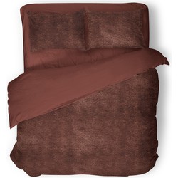 Eleganzzz Dekbedovertrek Flanel Fleece - rose brown 240x200/220cm