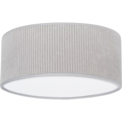 Baby's Only Plafondlamp babykamer - Plafonnière Sense - Kiezelgrijs - Ø35 cm - Inclusief pendel - E27 fitting - 13 watt