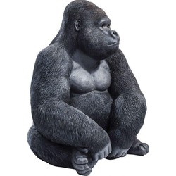 Kare Decofiguur Monkey Gorilla Side XL Black