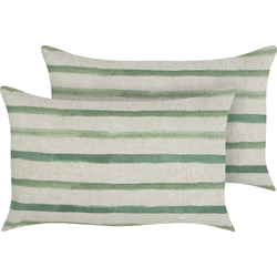Beliani KAFRA - Sierkussen-Groen-Polyester