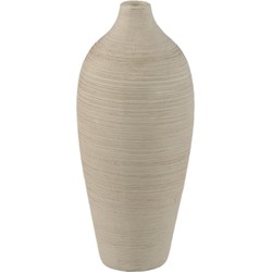 PTMD Vaas Cavinn - 13x13x28 cm - Keramiek - Beige
