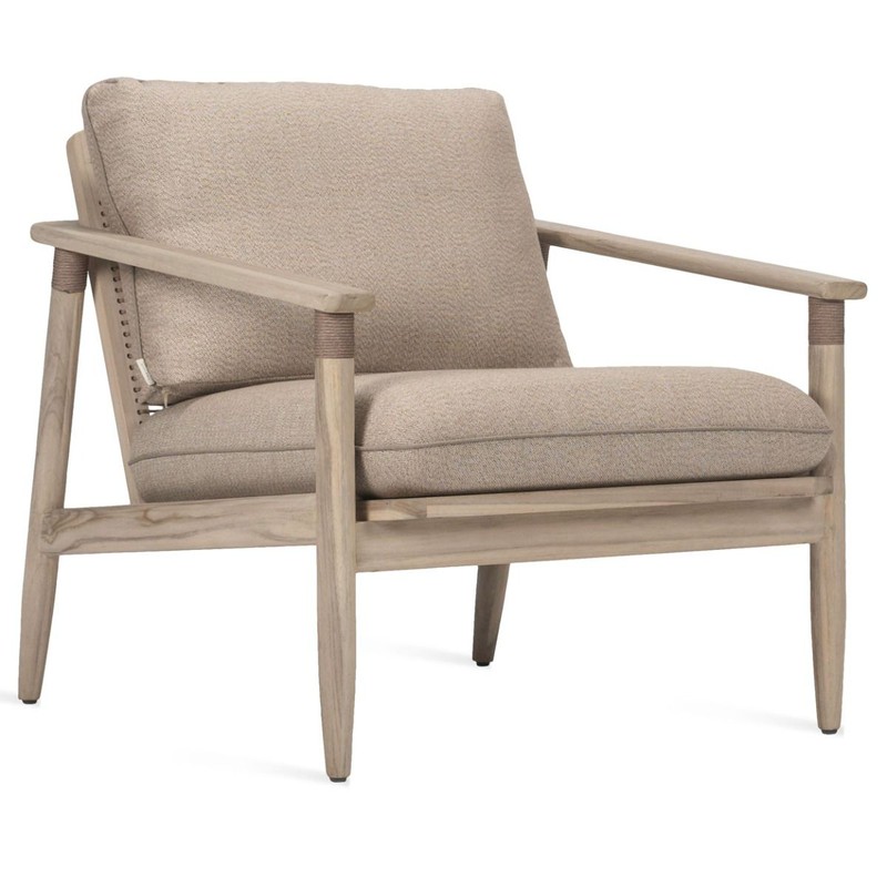 Vincent Sheppard David Lounge Chair - Aged Teak Incl. Kussenset - 
