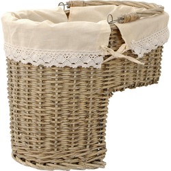 Clayre & Eef Opbergmand  40x26x34 cm Beige Rotan Ovaal Mand