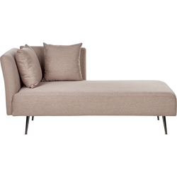 Beliani RIOM - Chaise longue-Bruin-Polyester