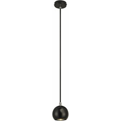 Hanglamp klein bal wit, koper of zwart 89mm Ø