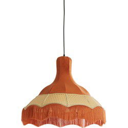 Light & Living - hanglamp - Mizia - oranje - textiel - E27 - 2986190