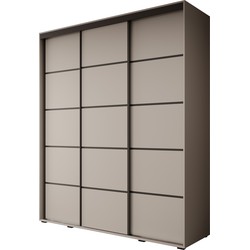 Meubella Kledingkast Delos 4 - Beige - 200 cm