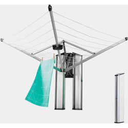 WallFix, 24 meter met opberg-/ beschermbox - Metallic Grey