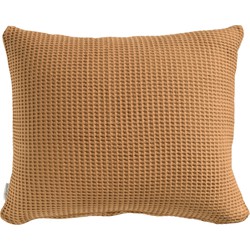 Heckett & Lane Kussensloop Wafel Pillowcase Cognac Brown 60 x 70 cm