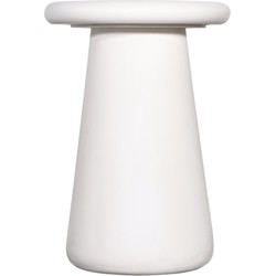 Bijzettafel Rond Beige - 35cm - Betonlook - Tafel Romy