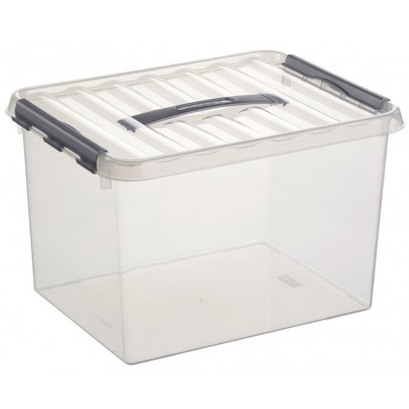 Sunware opbergbox - transparant - 22L - 40 x 30 x 26 cm - Opbergbox - 